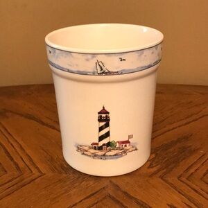 Coastal Lighthouse Ceramic Utensil Holder By Totally Today